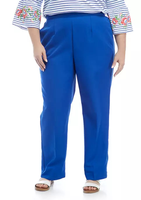 SALE!! BT-G   M-109  {Alfred Dunner} Blue Pull-On Pants Retail €52.00 PLUS SIZE 22W